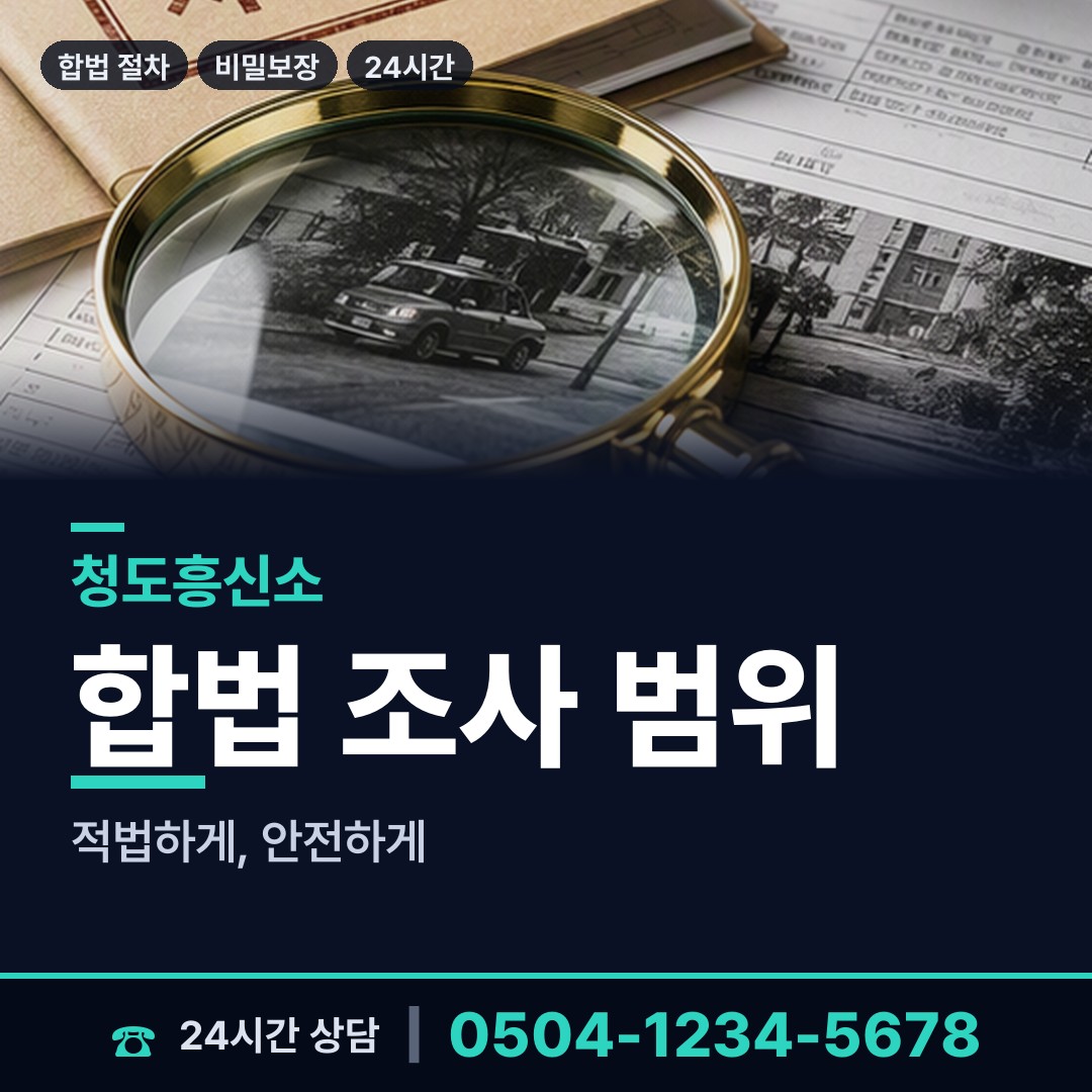 청도 청도읍유호출장소 소재파악 상담 안내